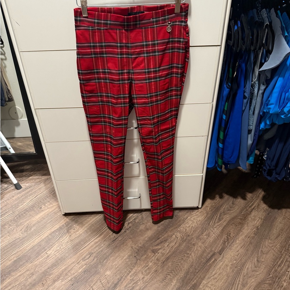 Tommy Hilfiger Red and Black Checkered Shirt